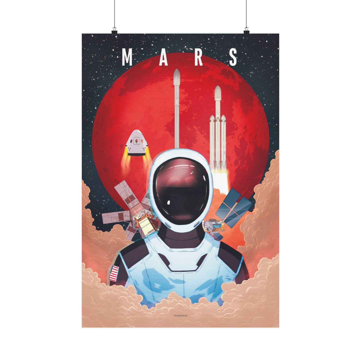 Looking Up To Mars Poster