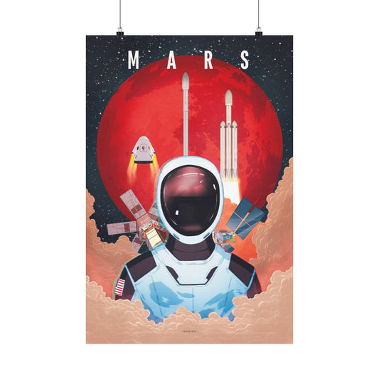 Looking Up To Mars Poster