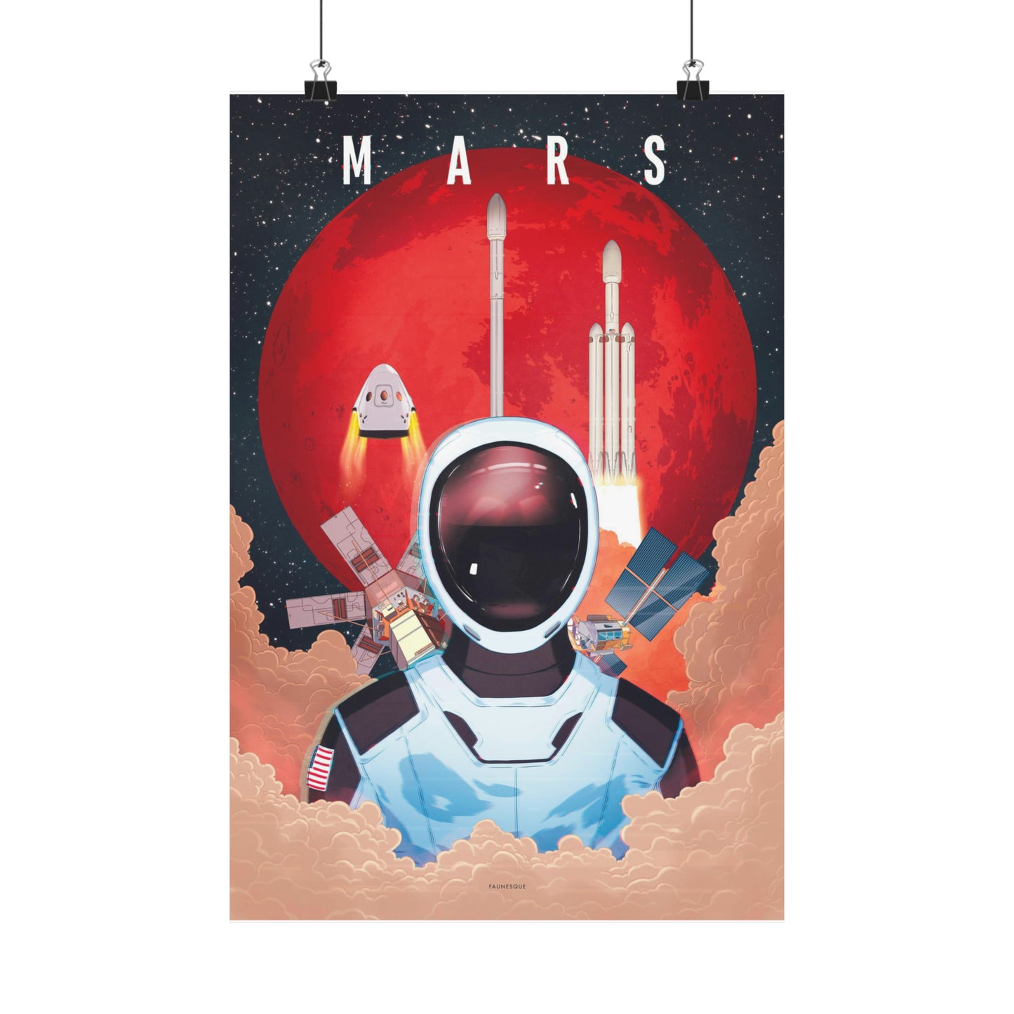 Looking Up To Mars Poster