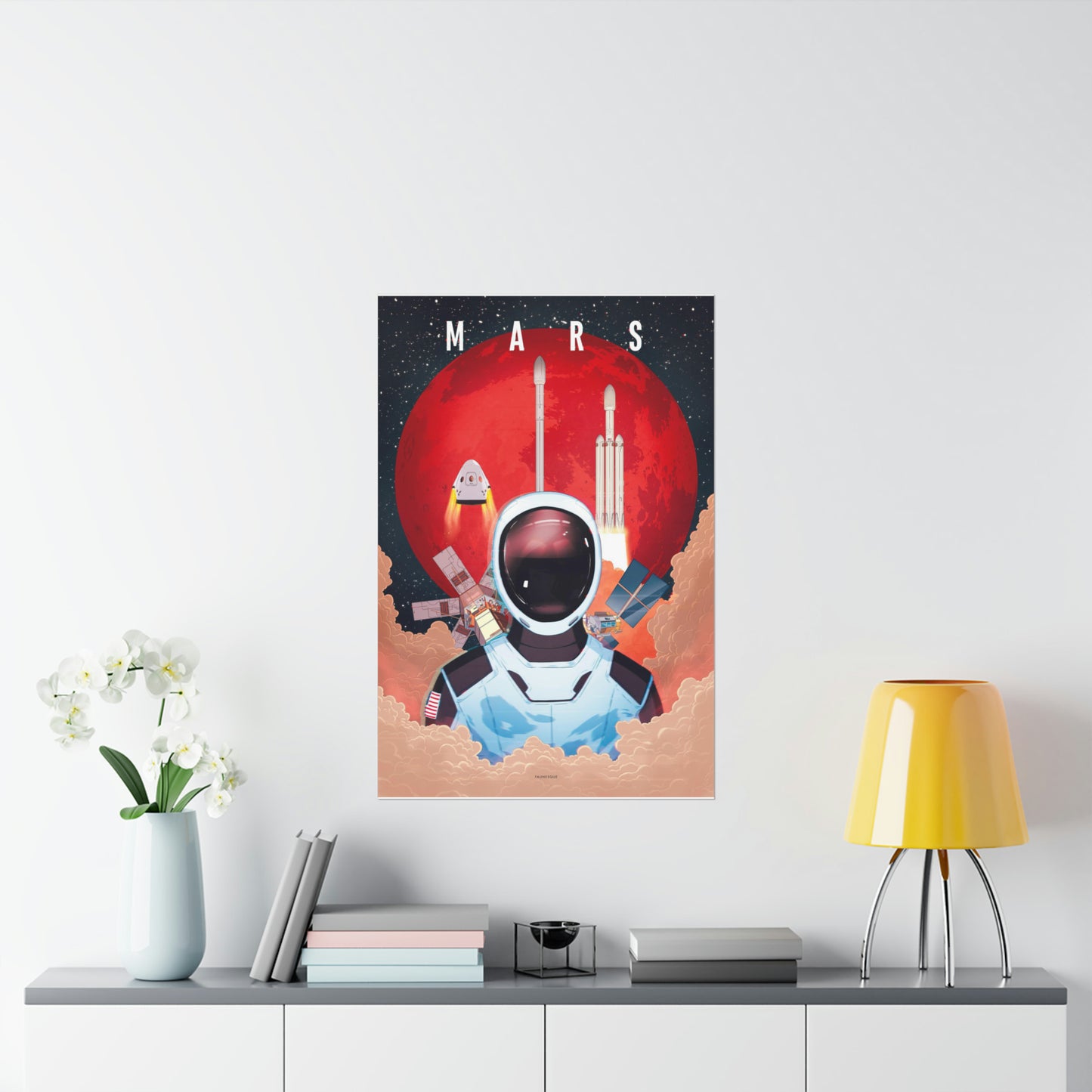 Looking Up To Mars Poster