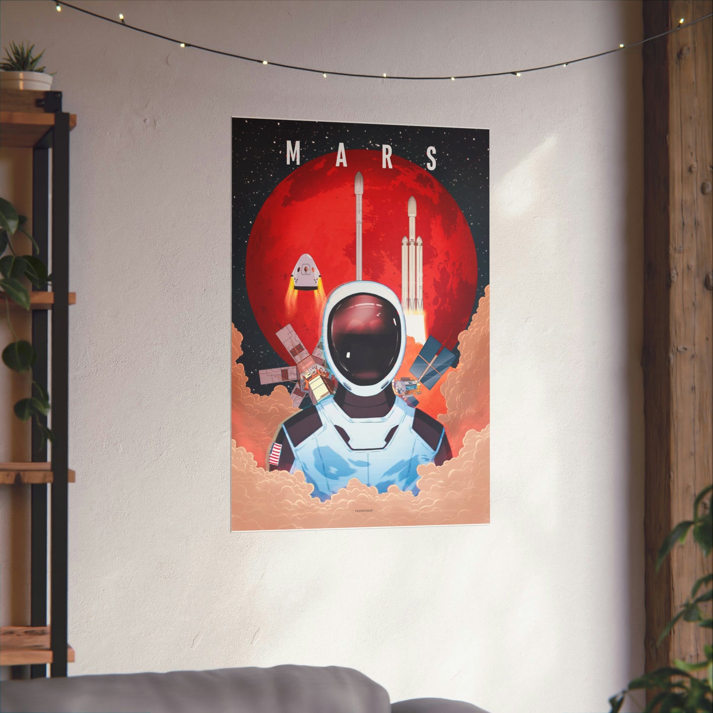 Looking Up To Mars Poster