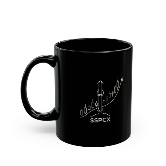 IPO $SPCX Black Mug