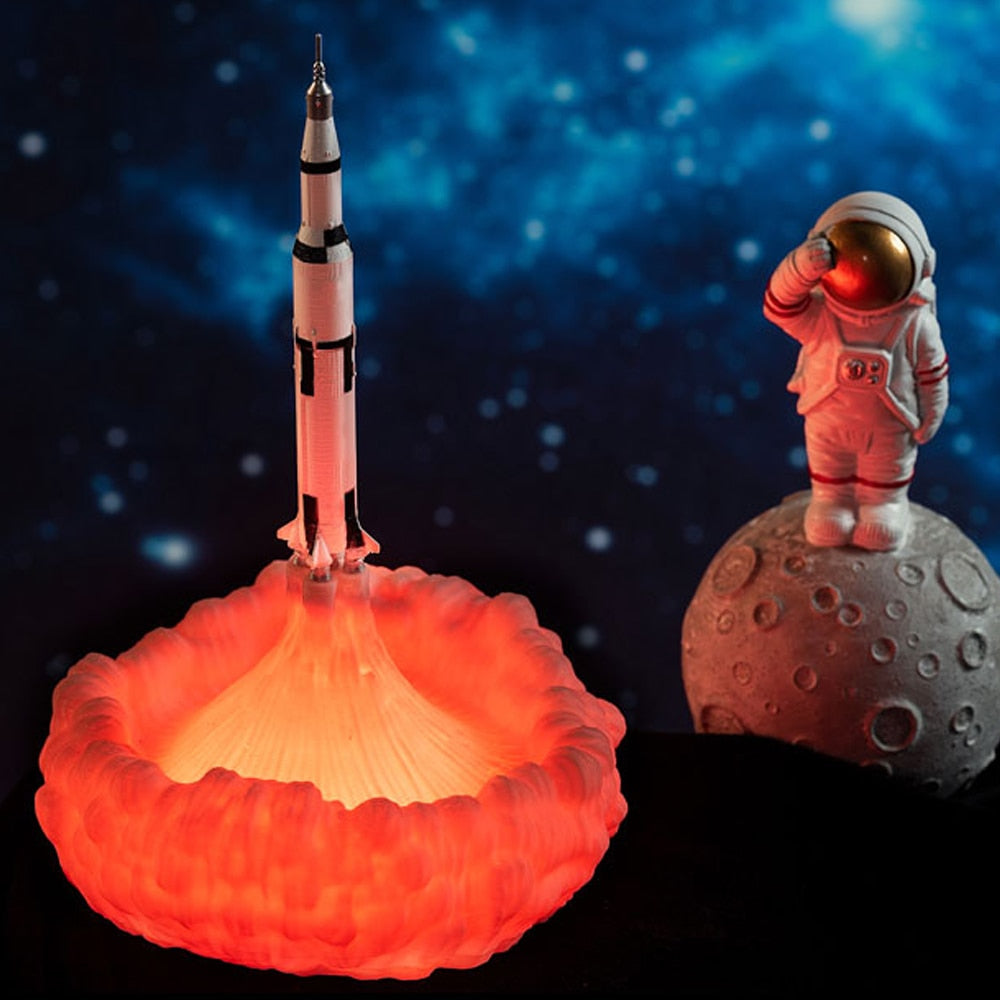 Saturn V Rocket Lamp