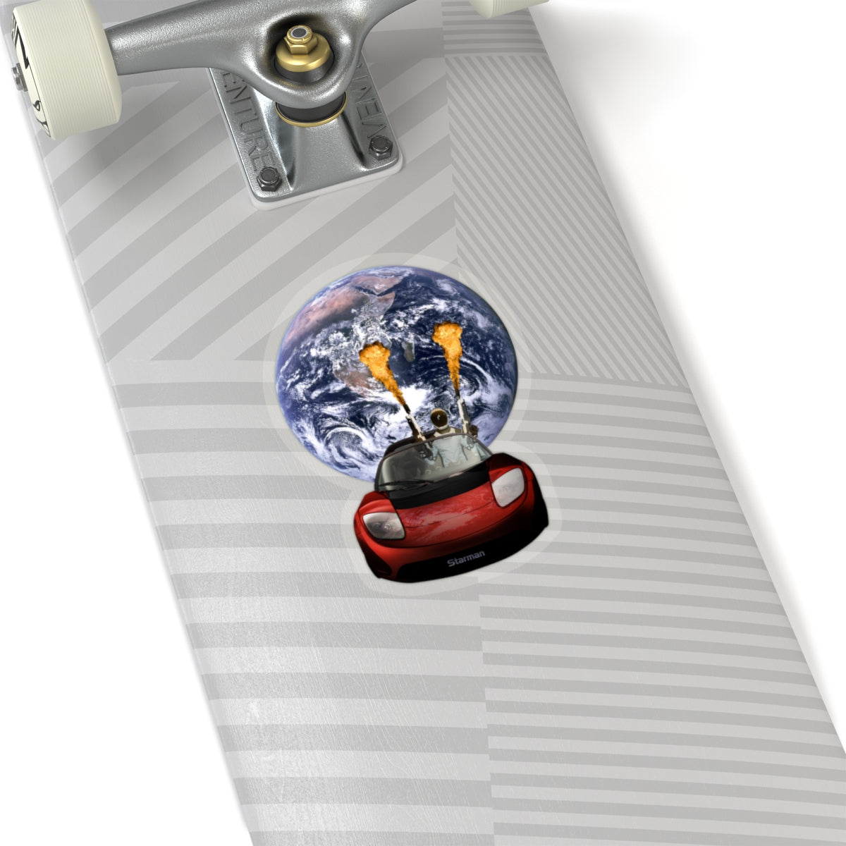 Starman on Fire Sticker - SpaceX Fanstore