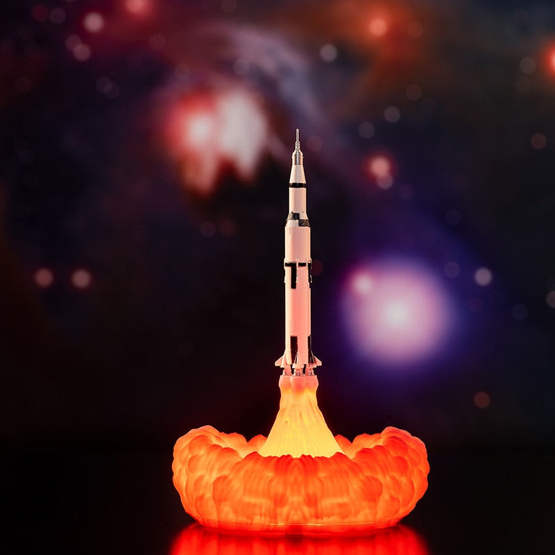 Saturn V Rocket Lamp