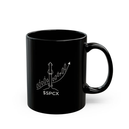IPO $SPCX Black Mug