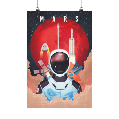 Looking Up To Mars Poster