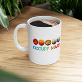 Occupy Mars Coloured Mug