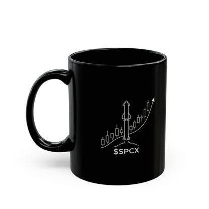 IPO $SPCX Black Mug