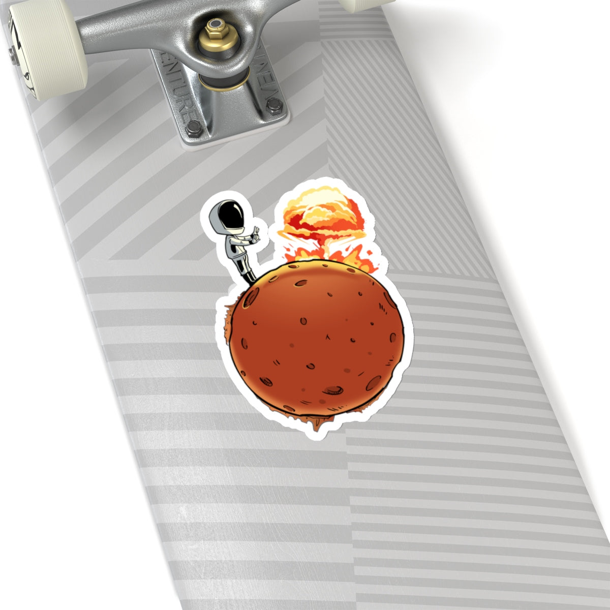 Starman Nuking Mars Sticker - SpaceX Fanstore