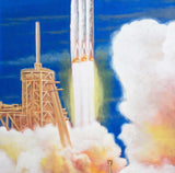 FH Liftoff Painting - SpaceX Fanstore